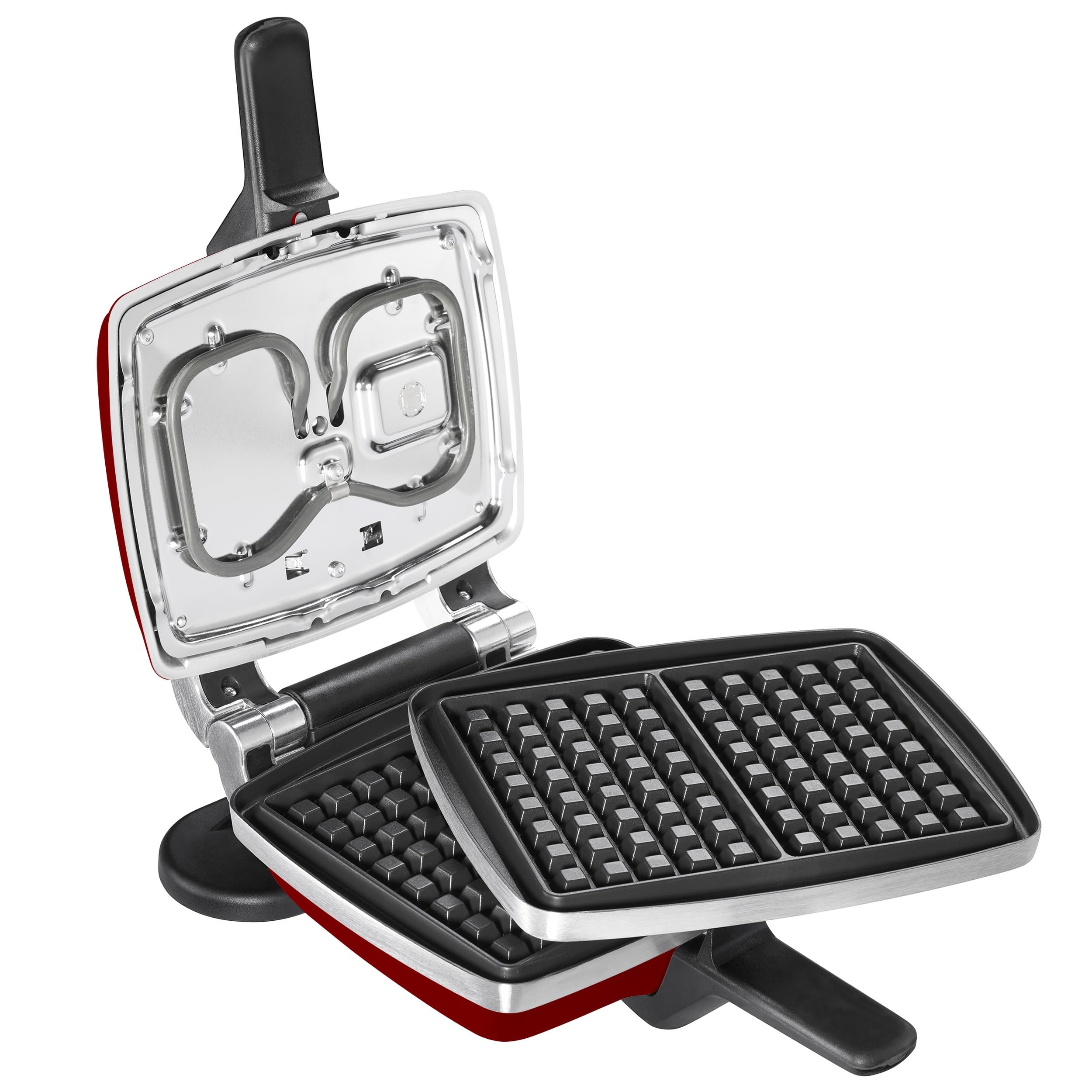 Gofrera Super 2 Antiadherente rojo - multifuncional para gofres, sándwiches y obleas