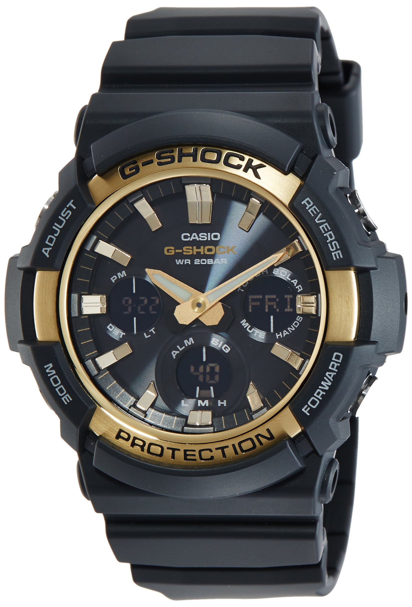 G Shock Tough Solar Gas 100g 1amens Analog Digital Black