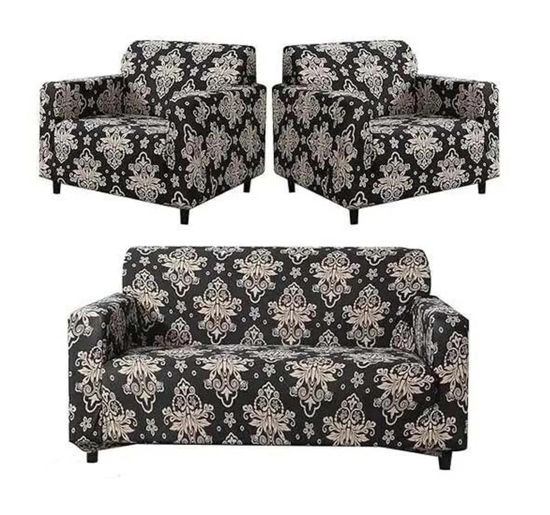 Sofa Cover 5 Seater Fitted Sofa Cover 3 Seater and 2 Seater Fully Covered Universal 5 Seater Sofa Cover Non-Slip Sticky Elastic Stretchable Sofa Set Slipcover Protector for (3+1+1 Seater)-image-31