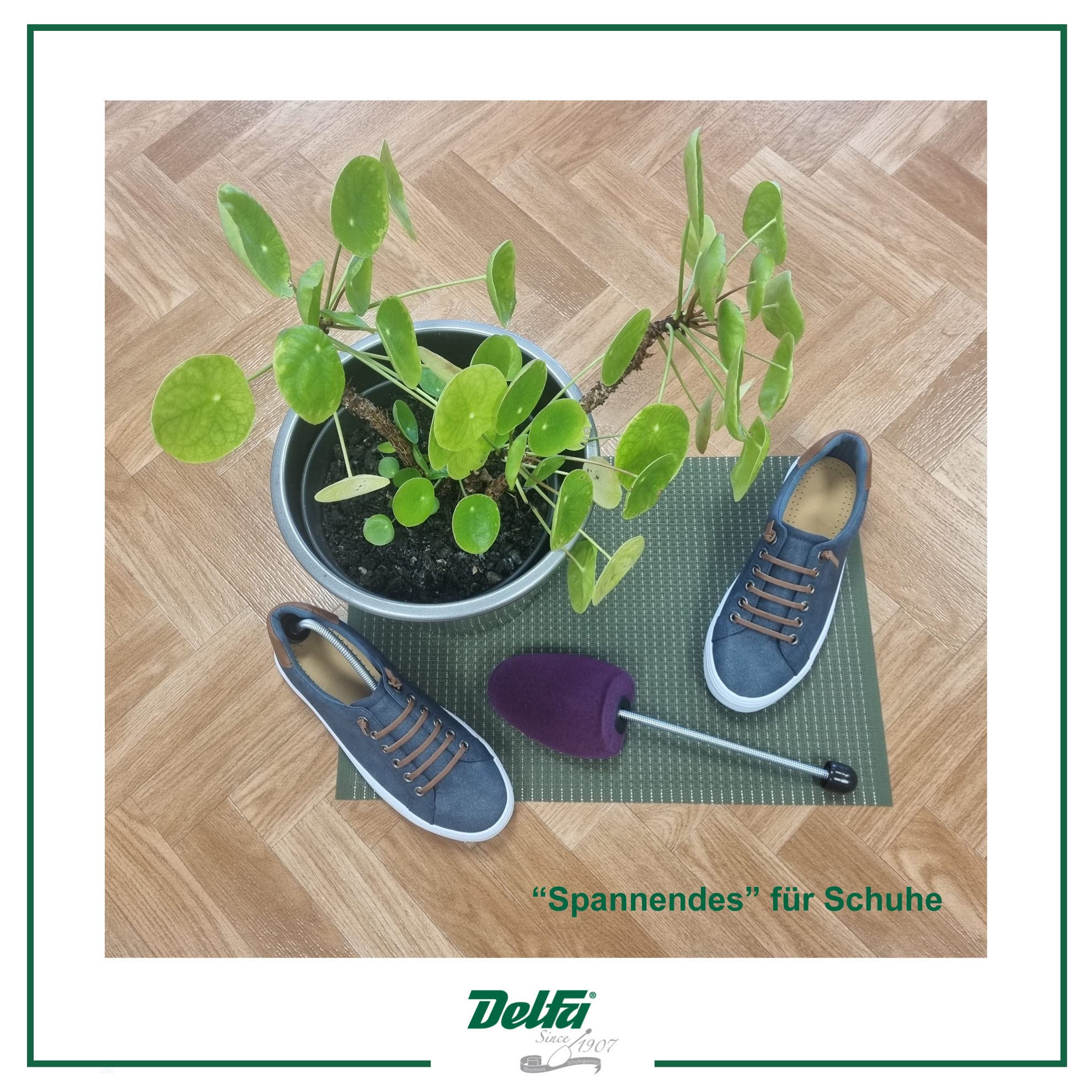 DELFA Samty Feder Lot de 3 paires d'embauchoirs en mousse pour chaussures confortables et baskets Taille 38-42, lilas, Taille unique