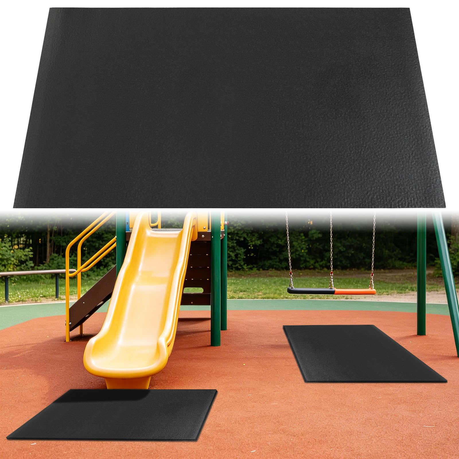 Tapis pour balançoire et toboggan extérieur pour protéger la pelouse du jardin