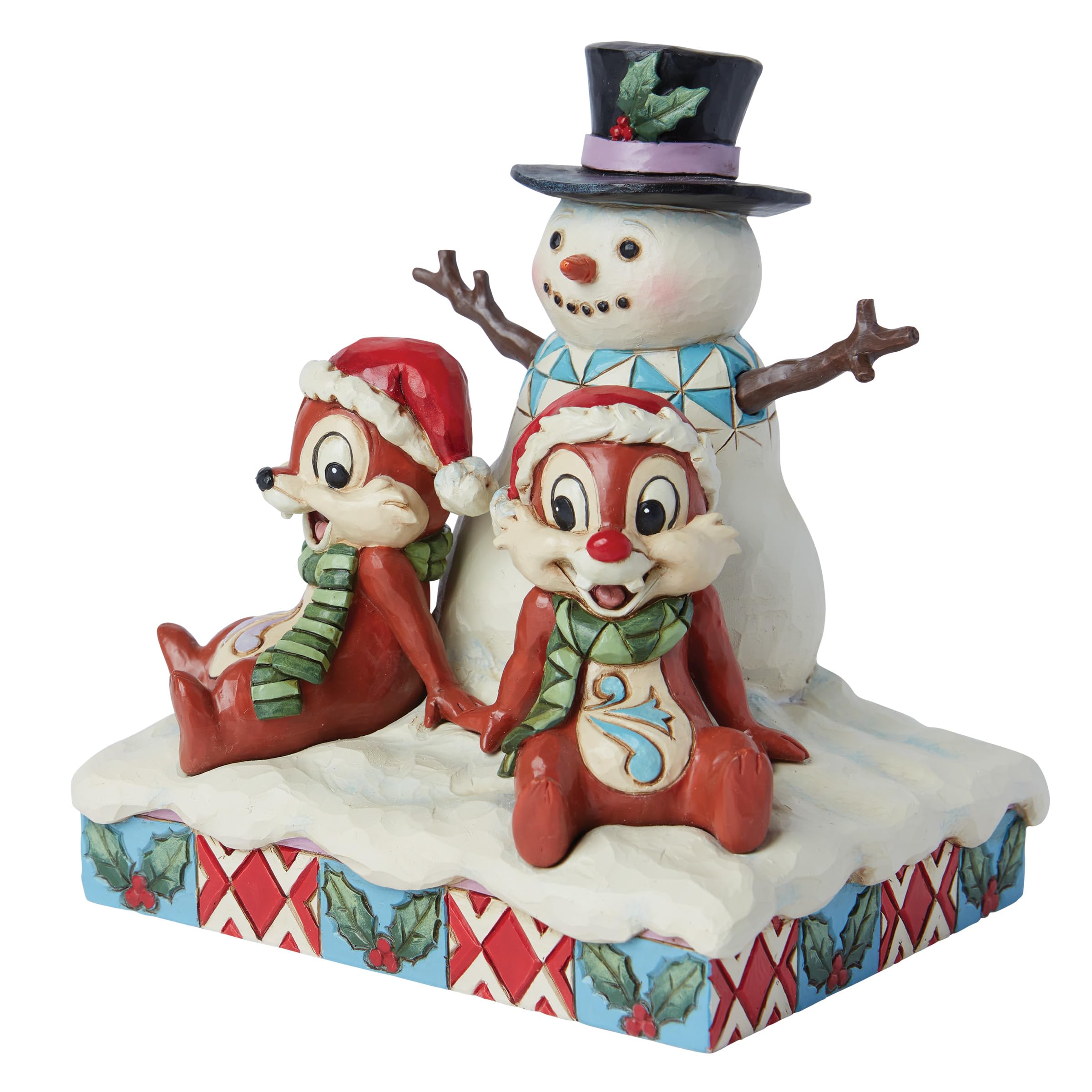 Enesco Jim Shore Chip & Dale - Figura de muñeco de Nieve