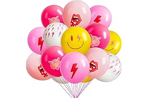 50PCS Preppy Y2K Hot Pink Party Balloons