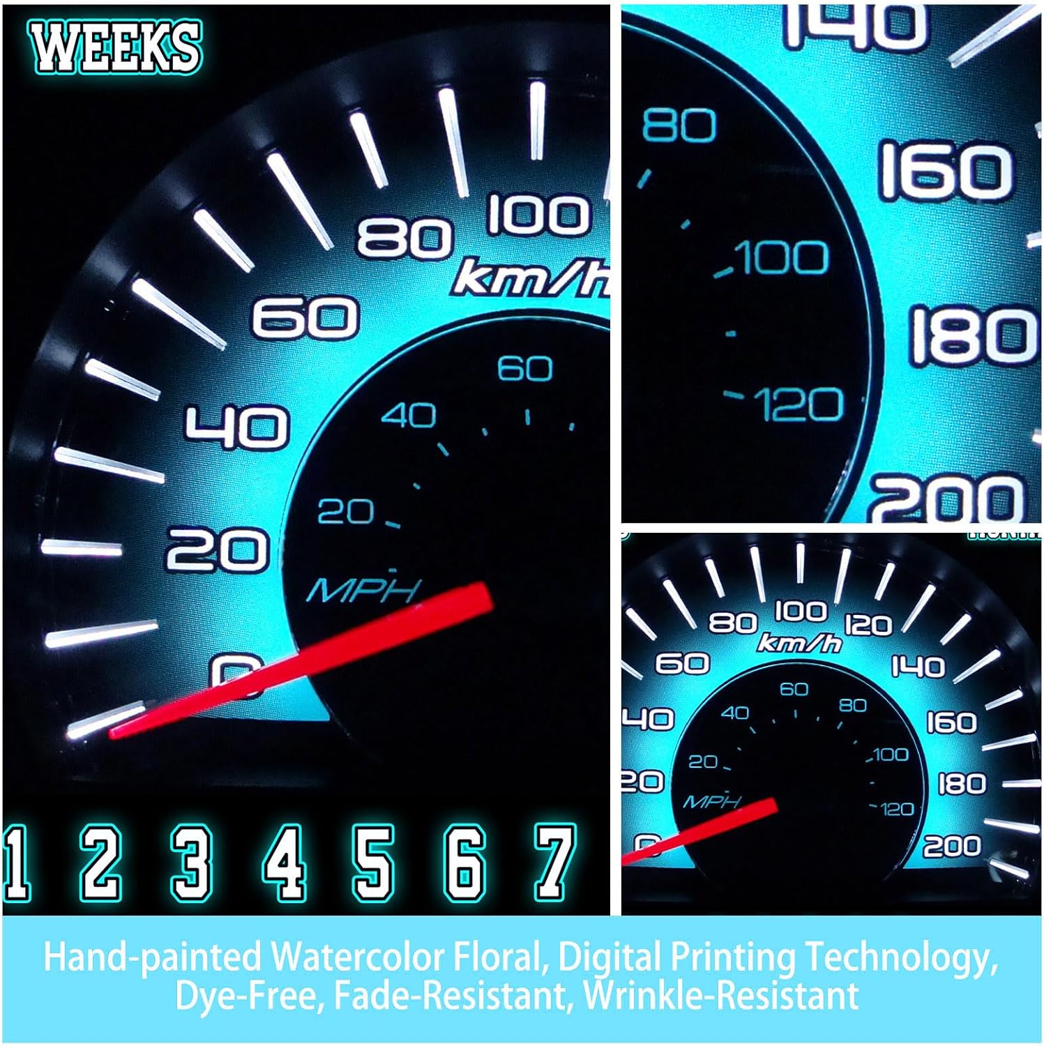 Racing Car Baby Monthly Milestone Blanket Rally Speedometer Sports Style Photography Props Newborn Boy, 48x40in Soft Flannel Baby Shower Age Growth Tracker with Bonus Maker BTLSSS43 - Image 7