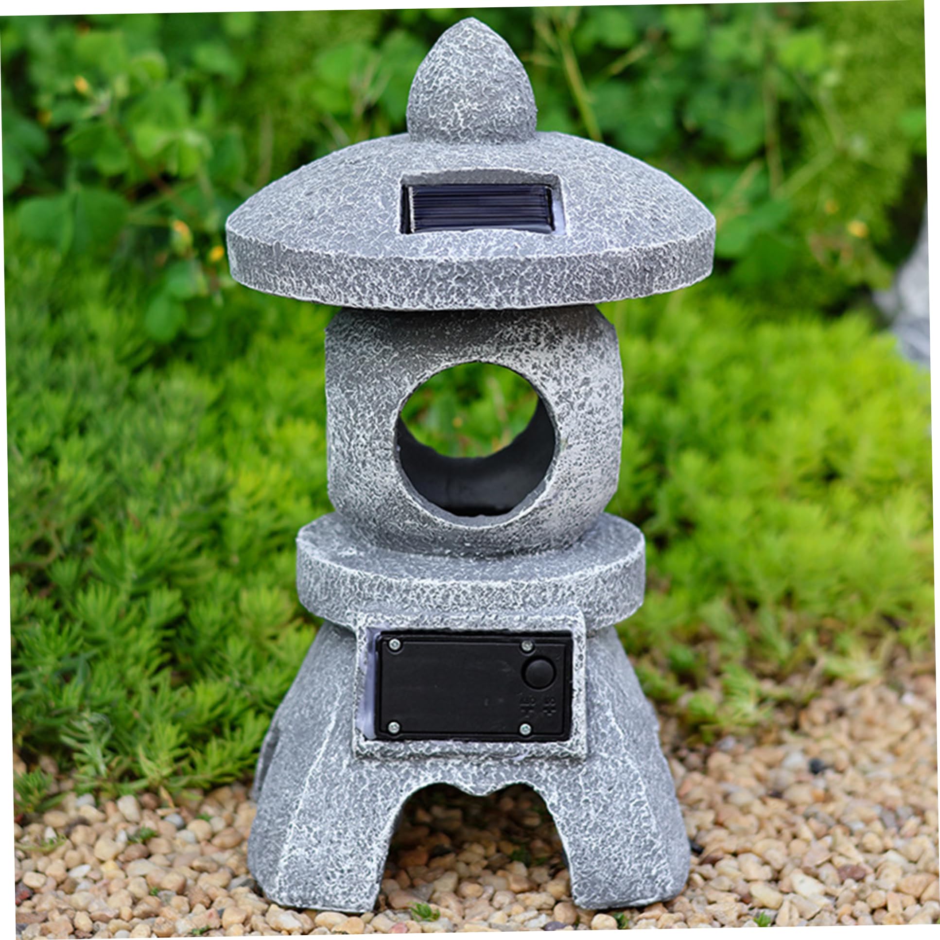 Statue Jardin Lanterne De Pagode Solaire Lanterne De Pagode Solaire Lanterne De Jardin Japonais Exterieur