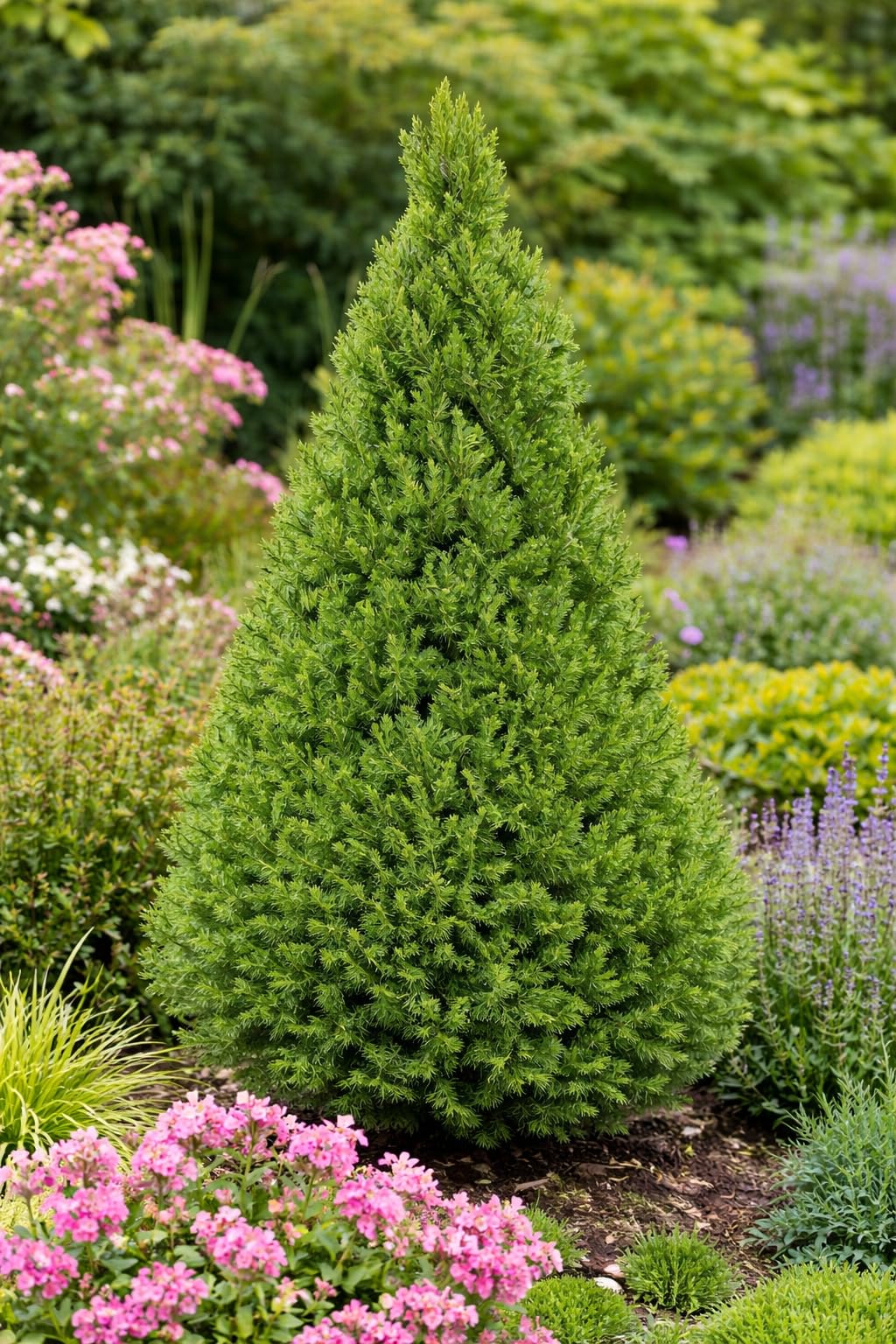 Picea glauca "Conica" świerk biały 90-100 cm – kompaktowa, odporna na mróz karłowata świerczyna idealna jako roślina doniczkowa, osłona przed wiatrem lub dekoracyjne drzewo solitairne do ogrodu
