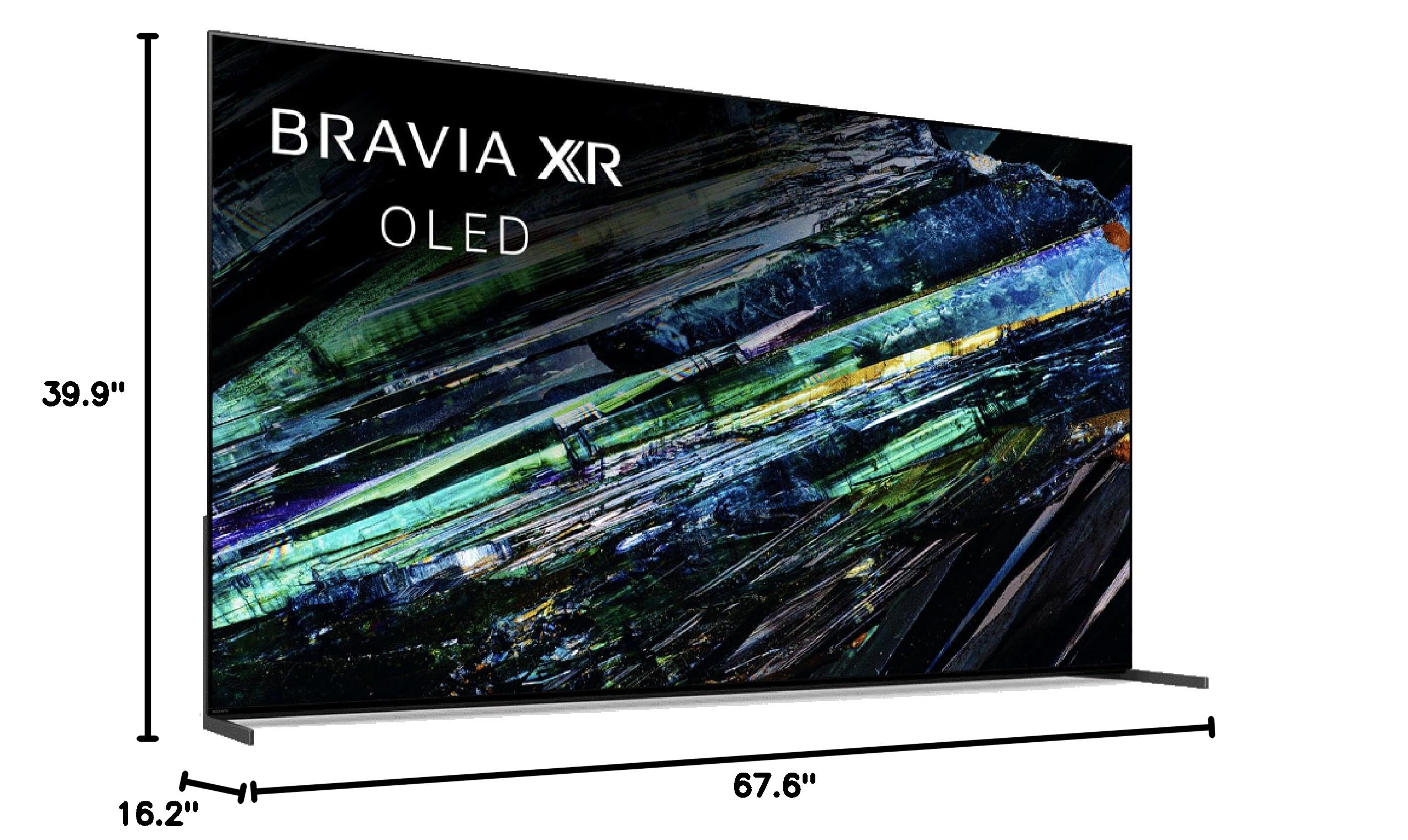 SONY XR77A95L 77 Inch QD-OLED 4K UHD Smart Google TV with AI Upscaling and 3 Year Amber Protection Plan (2023)