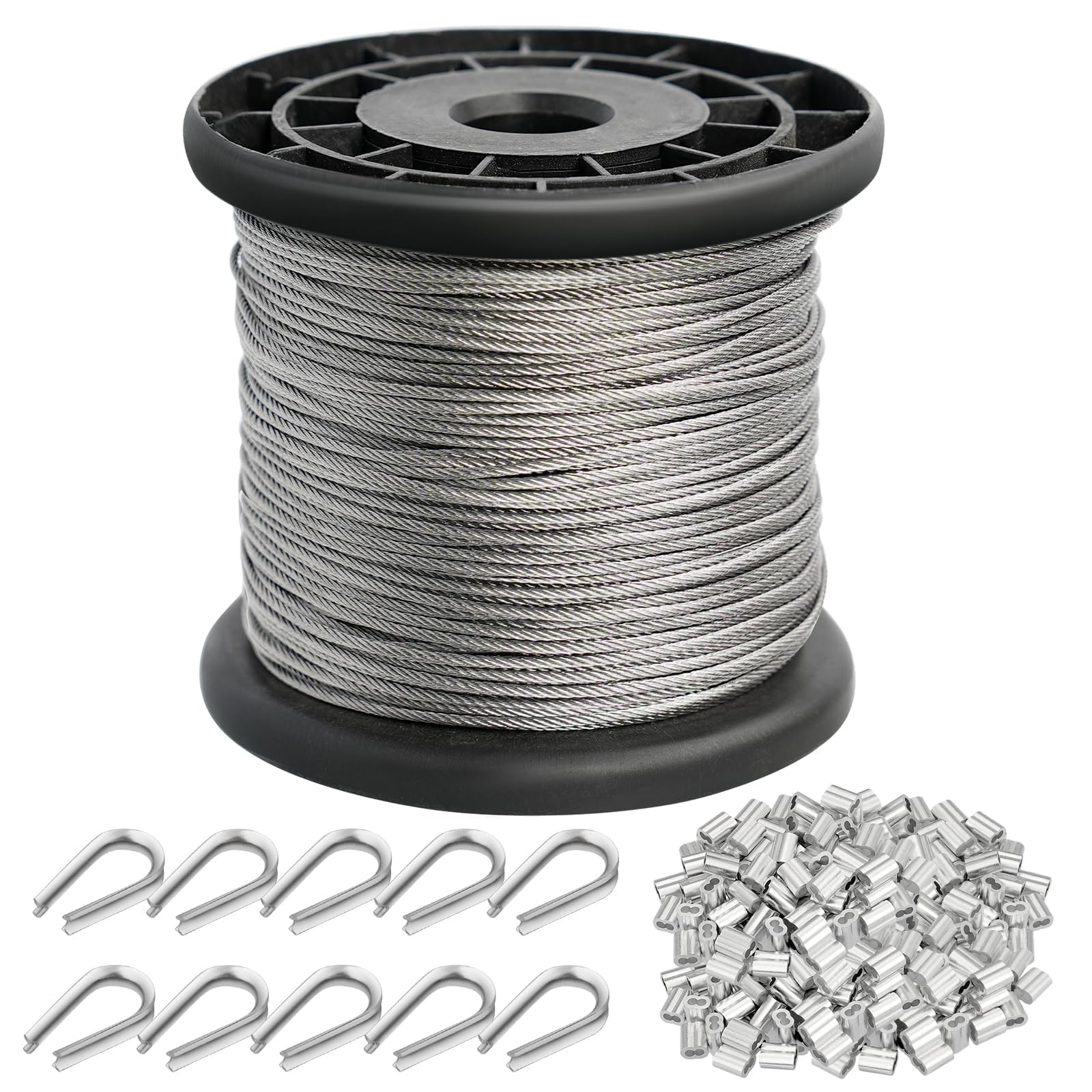 Sponsored Ad – TooTaci 1.5mm Garden Wire, 100M Stainless Steel Cable Rope, 7x7 Strand Plant Wire Rope, Weatherproof Trellis Wires Kit for Climbing Plants, Picture Hanging & Outdoor Garden Use