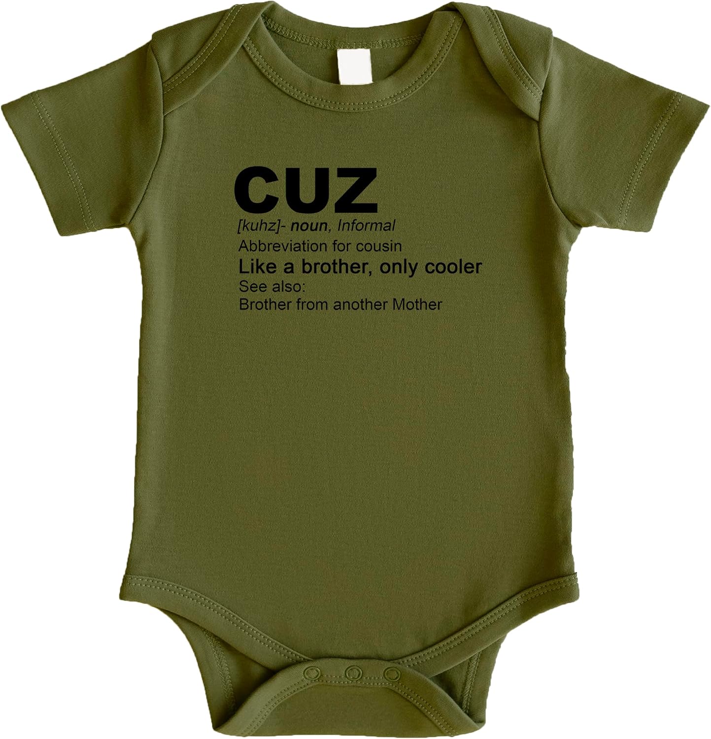 Olive Loves Apple Cousin Matching T-Shirts and Bodysuits Cuz: Like a Brother, Only Cooler Boys Family Fun Outfits