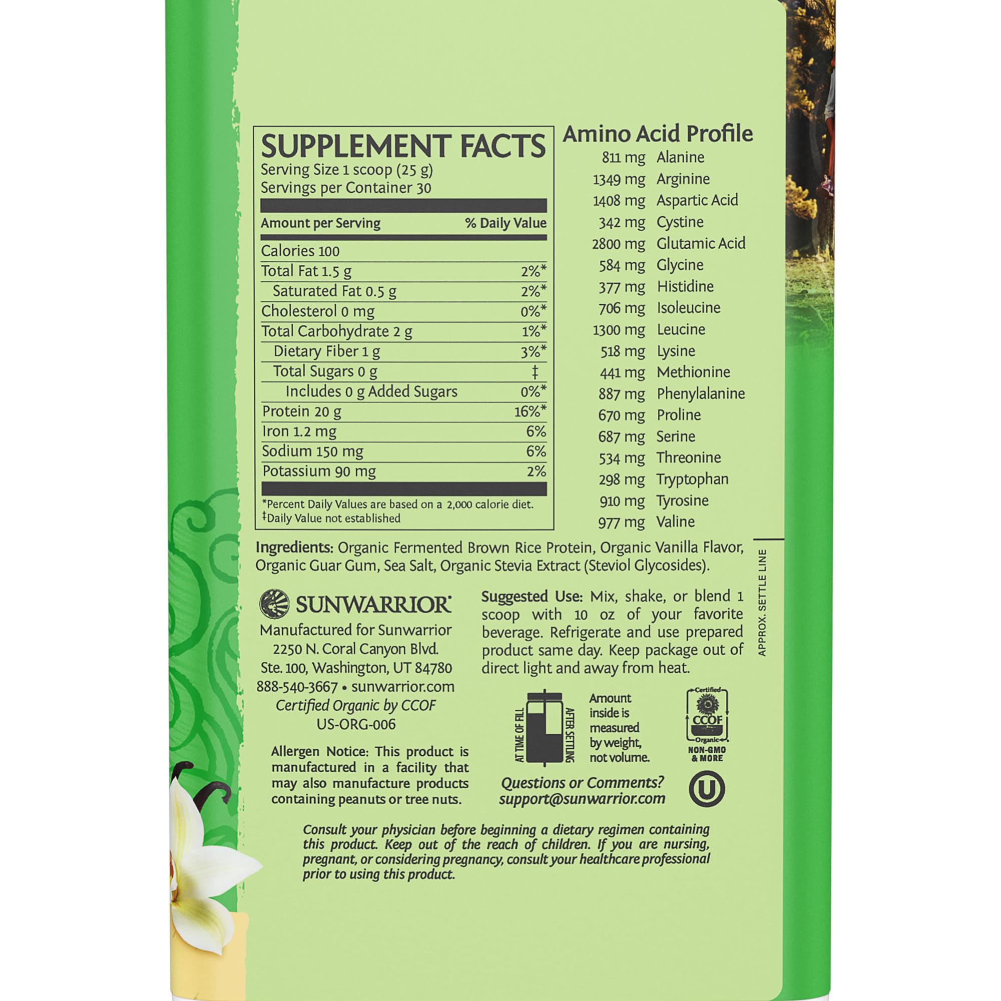 Sunwarrior Protein Classic Pulver, 750 g