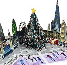 Cardology - London Night Pop-Up Christmas Card |3D Festive Greeting for Grandparents, Parents or To Send Abroad