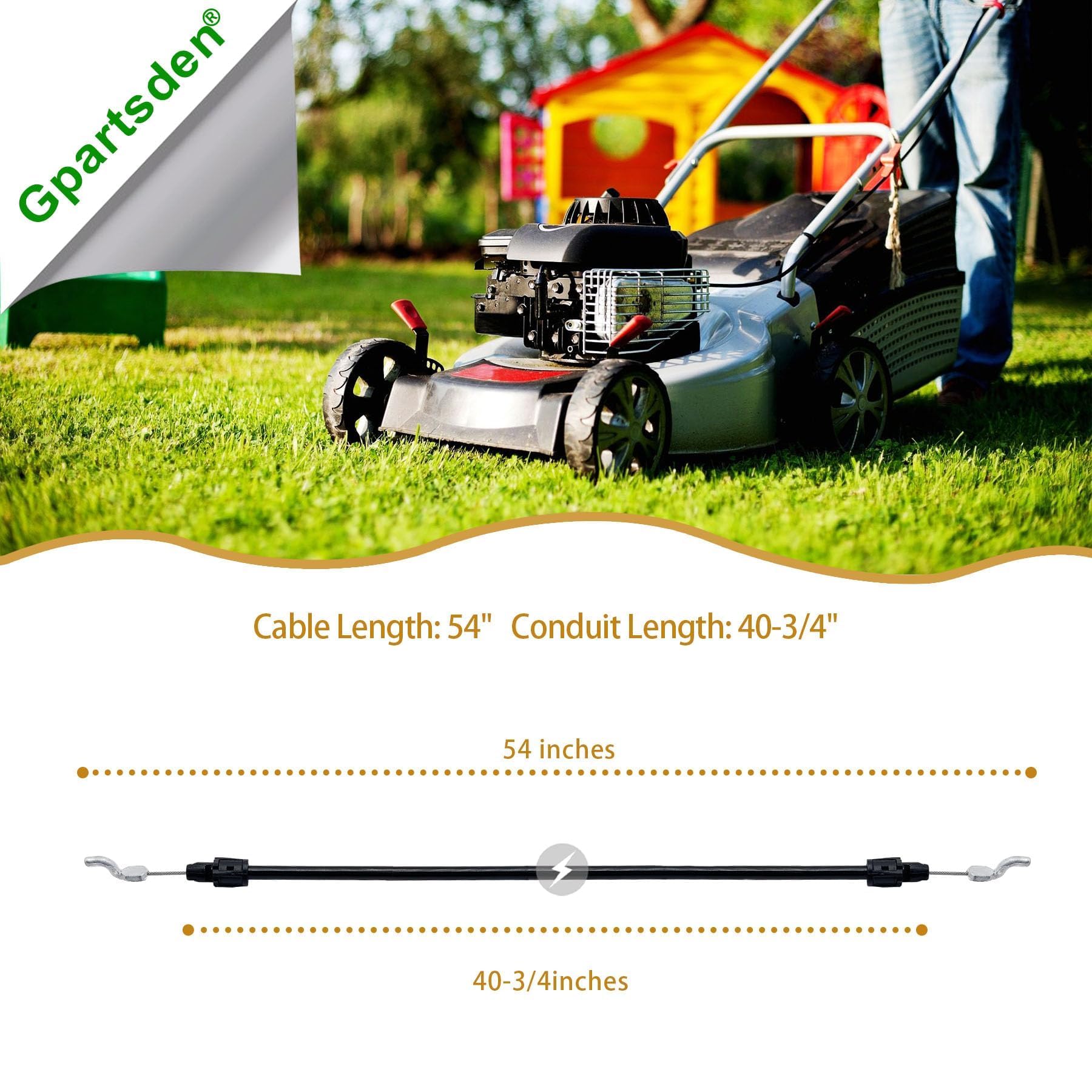 GardenPal Steuerkabel Für Rasenmäher – Ersatz Für MTD, Troy-Bilt, Yard Machines & Mehr (946-1132)
