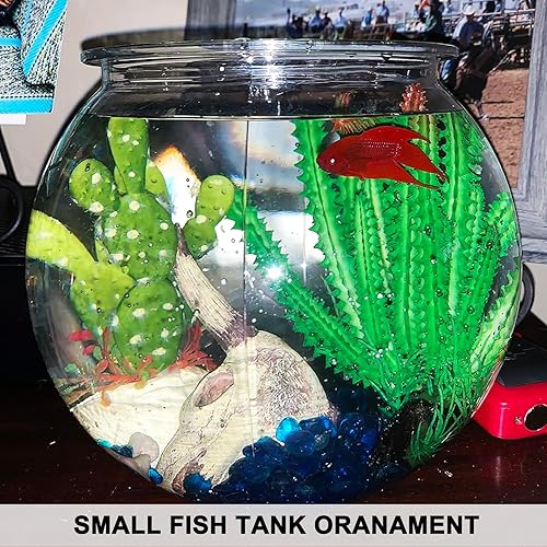 Aquarium Decorations Cattle Skull Fish Tank Decor Bearded Dragon Tank Decor Ornaments Reptiles Hideouts Decorations Small Animal Cage Accessories Habitat Décor for Geckos Lizards Snakes
