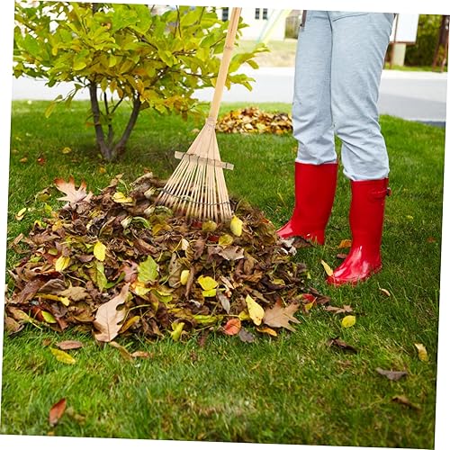 Miniatura 8 de Herramientas japonesas, rastrillos para césped, mango de madera, rastrillo para jardinería, cultivador de mano, herramienta de jardín, rastrillo de