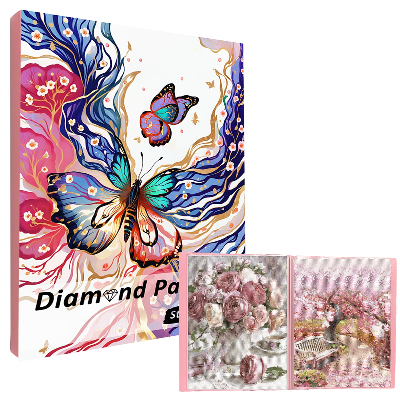 MUFEKUM A3 Diamond Painting Picture Album with 60 Sheets for Art Portfolios