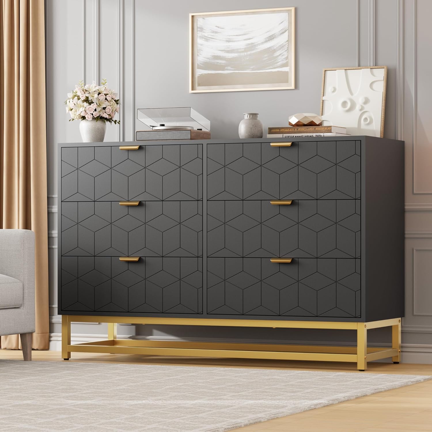 Dresser dimensions and drawer measurements diagram
