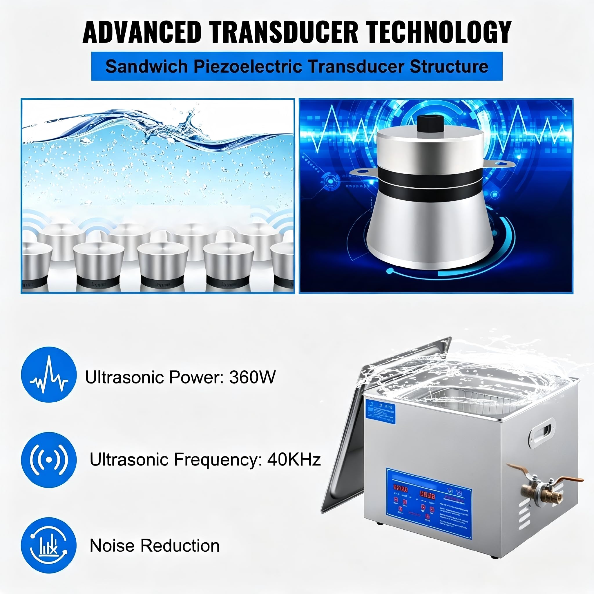 1,3 l 2 l 3 l 6 l 10 l 15 l 22 l 30 l Ultraschallreiniger Geschirrspülmaschine Tragbare Waschmaschine Geschirrspüler Ultraschall-Haushaltsgeräte (10L)