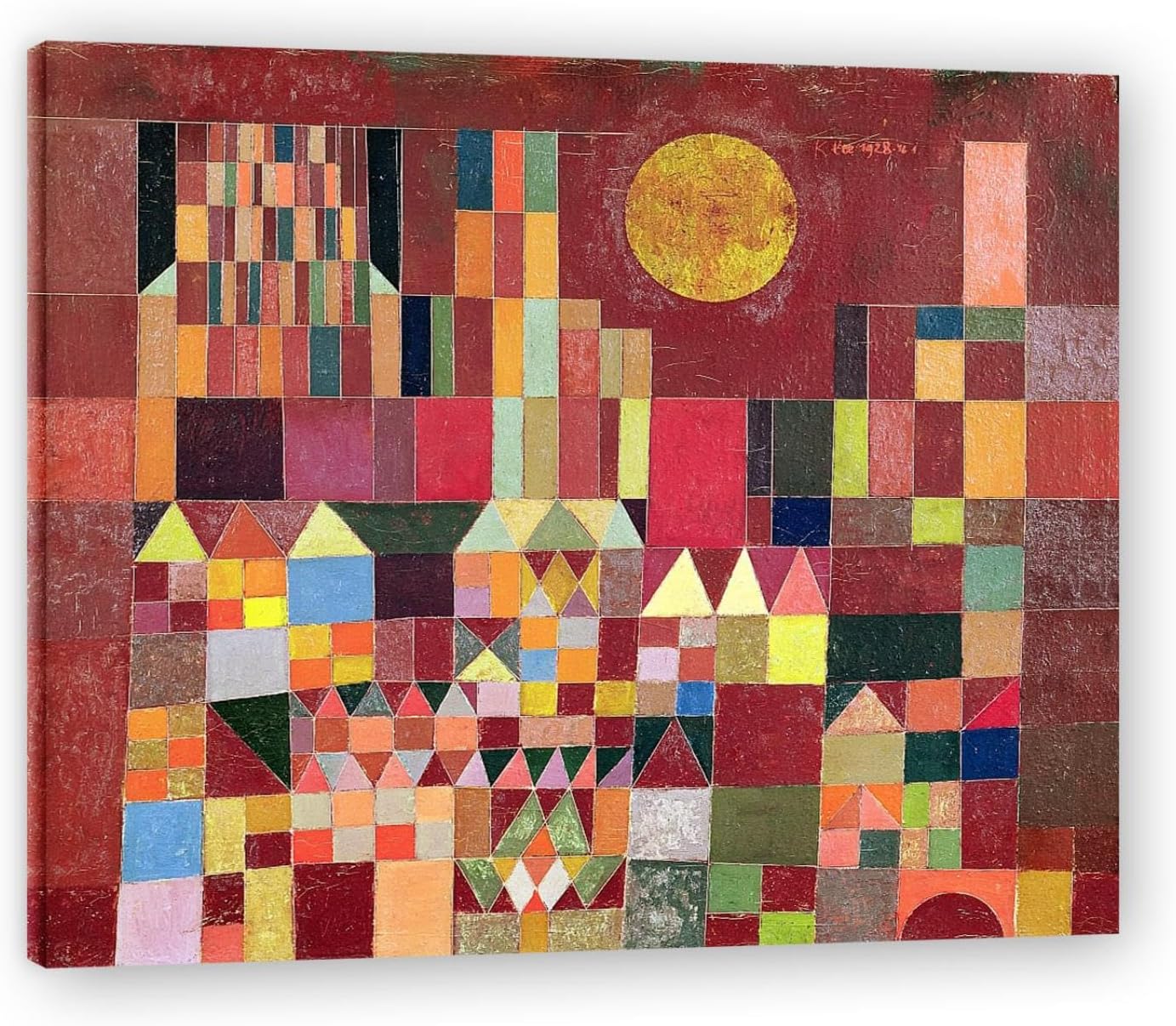 Famous Canvas Prints "Castle and Sun" Picture On Canvas