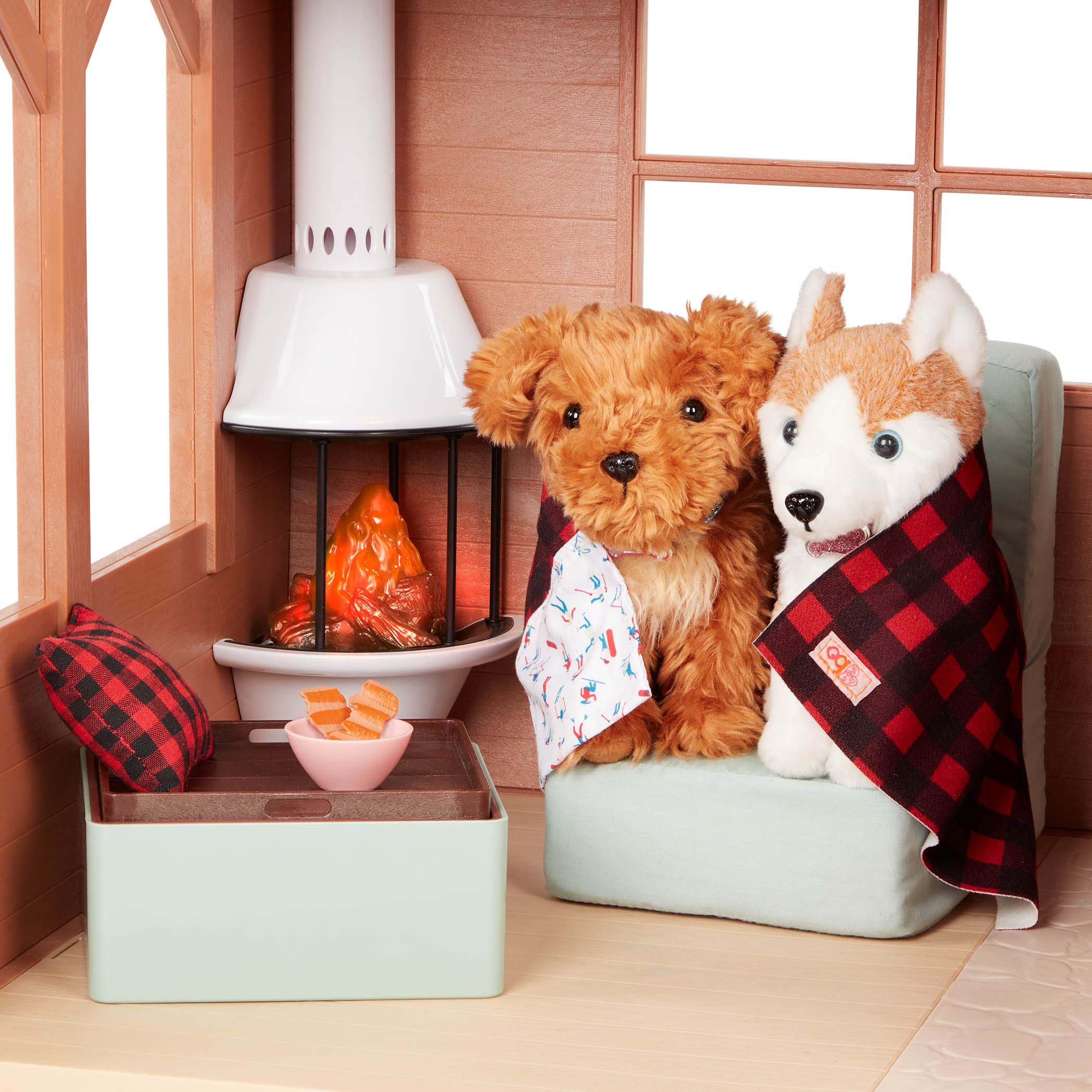 Our Generation - Cozy Cabin 46 cm Doll House - Winter Doll Accessories for Kids Ages 3 and Up, BD37961Z