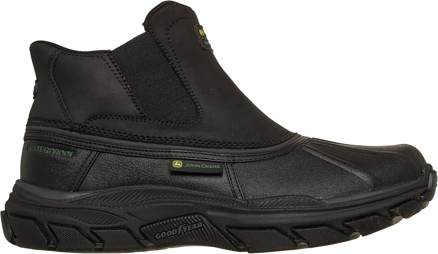 Skechers Men's John Deere Men's Slip-ins Midcut Waterproof Chelsea Duckboot With Goodyear Rubber
