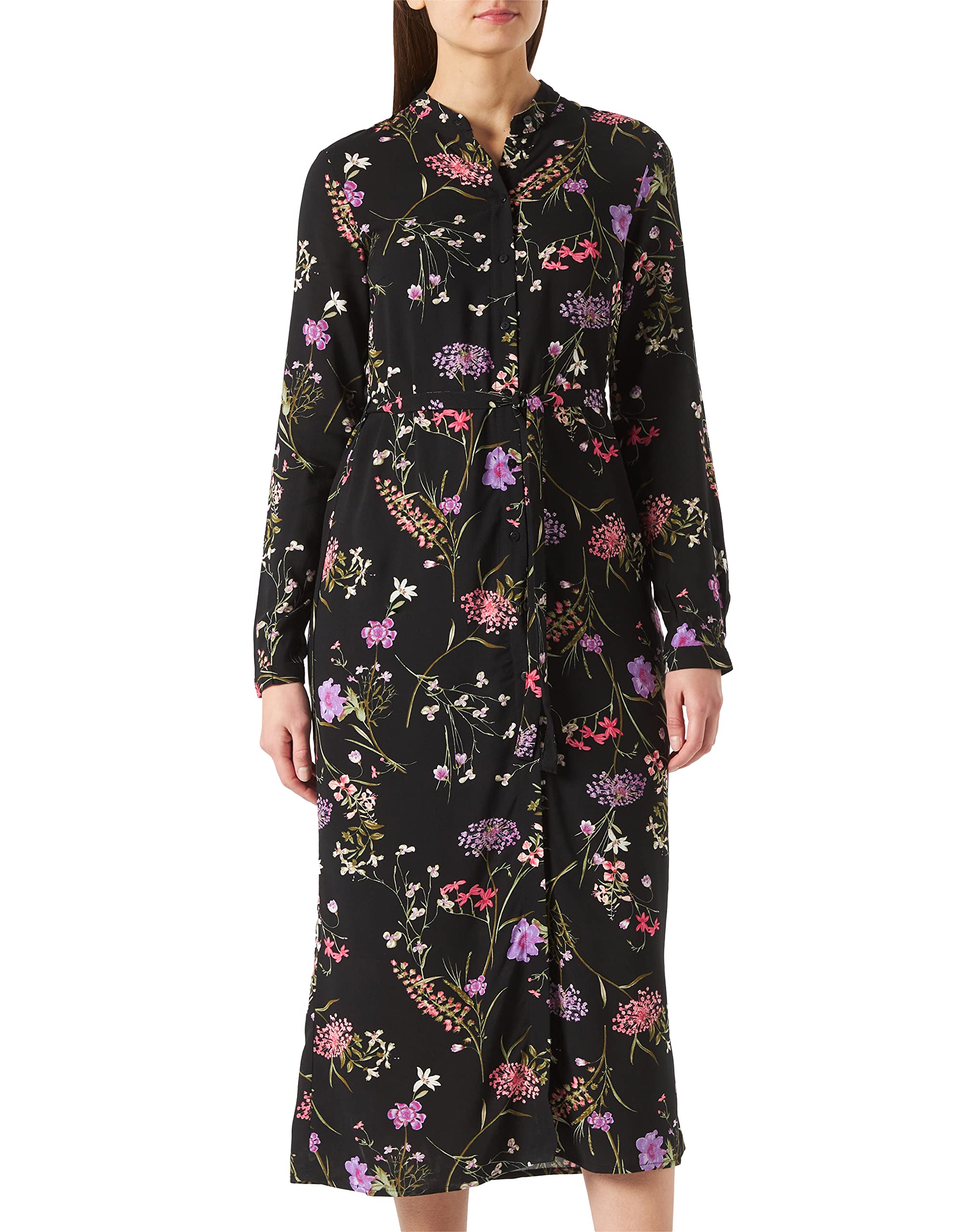 Women's Vmeasy Ls Long Shirt Dress Wvn Ga Dress