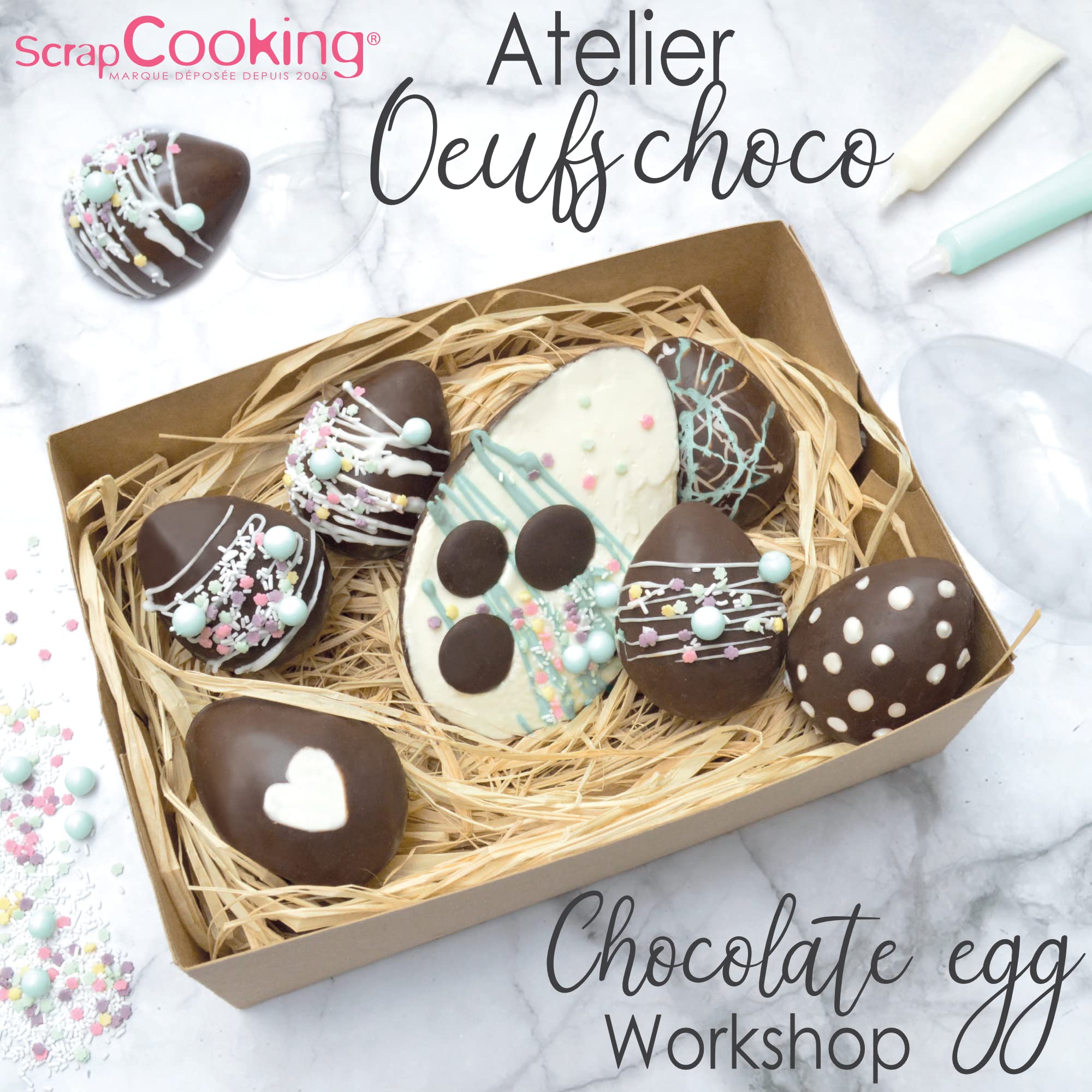 Stampi Uova Di Pasqua In Silicone | 2 Pezzi 3D Antiaderenti | Per Cioccolato, Torte, Caramelle | Resistente Al Calore - Foto 4