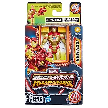 Amazon.com: Marvel Mech Strike Mechasaurs Iron Man Action