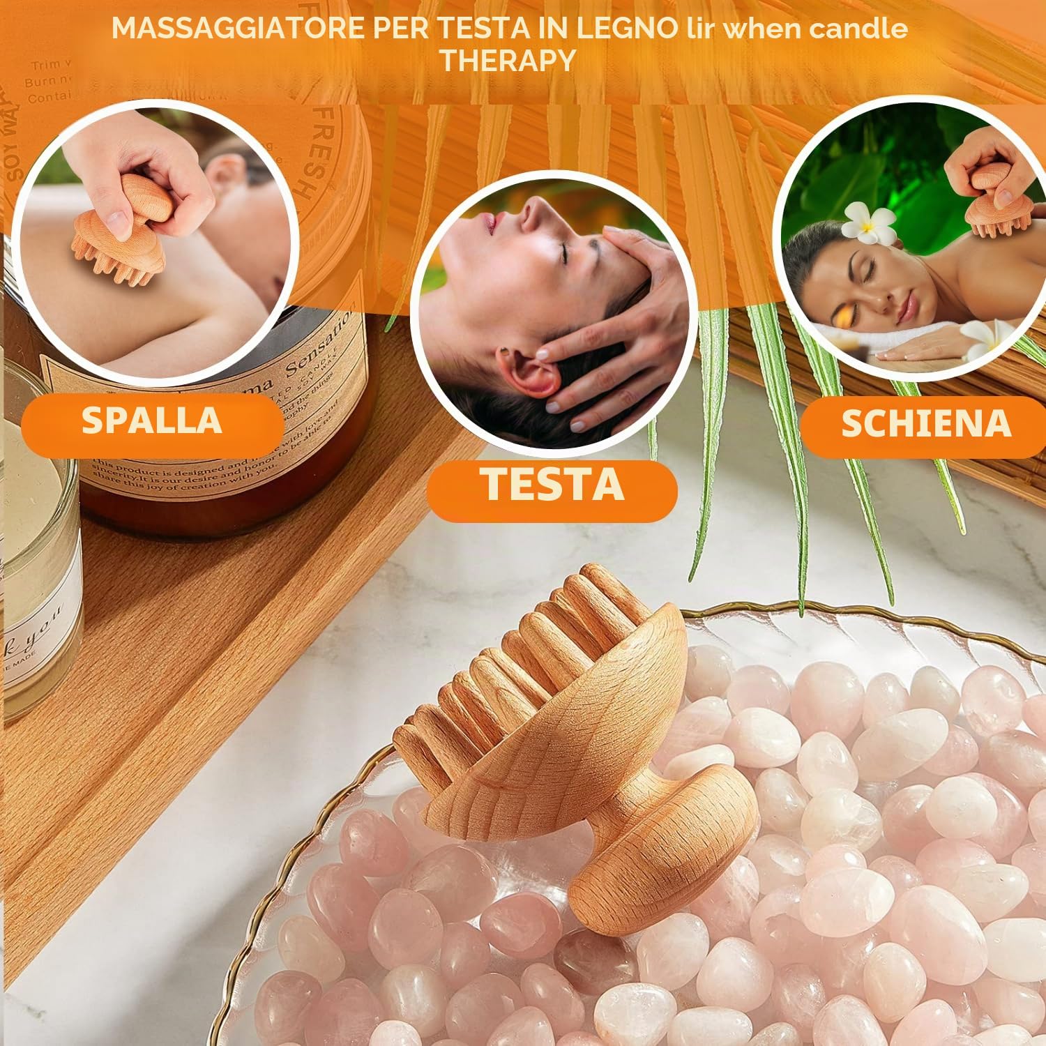 Strumenti per massaggi per terapia del legno per contouring e modellatura del corpo (5 pezzi), kit per maderoterapia con massaggiatore per drenaggio linfatico, strumenti per scolpire il