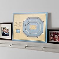 Vista 112 de YouTheFan NCAA Oklahoma Sooners - Arte de pared 3D de 5 capas con vista al estadio, Gaylord Family Oklahoma Memorial Stadium, 13.00 x 17.00 pulgadas