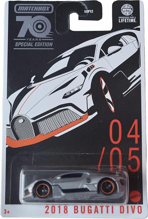Bugatti Modellino Matchbox: 2018 Bugatti Divo Kisautó - JátékNet