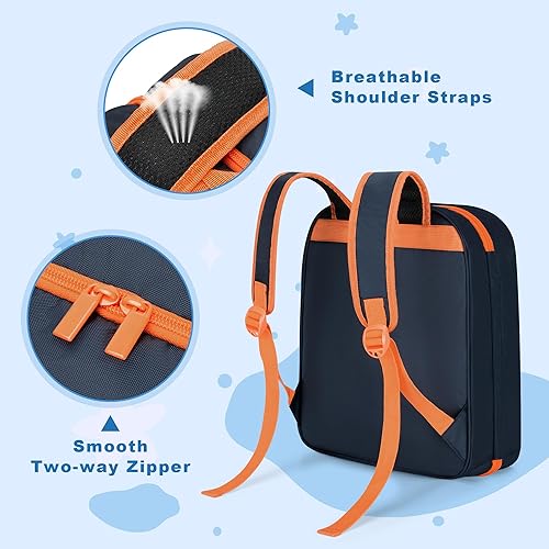 Miniatura 4 de CURMIO Mochila de almacenamiento de autos de juguete compatible con Monster Jam TrucksHot Wheels a escala 164 Monster Trucks, bolsa de transporte