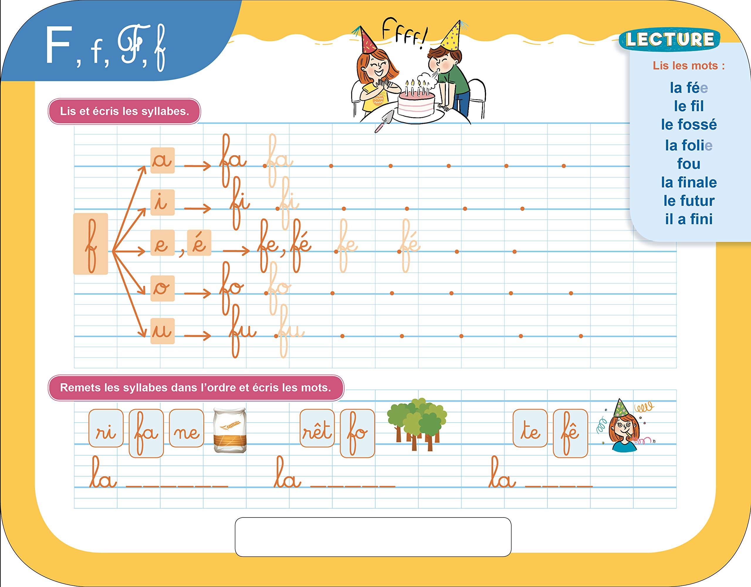Je lis et j'écris mes premières syllabes avec Sami et Julie - Début de CP (Livre-ardoise)