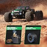 HAIBOXING 1:18 Scale 4WD RC Car 18859, 36 km/h High Speed All Terrain Off-Road Truck, 2.4GHz Remote Control Monster Truck, Waterproof Electric Vehicle with 2 Rechargeable Batteries, RTR