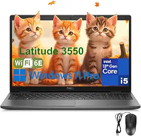 Dell Notebook Latitude 3550 para negócios e trabalho, Intel Core i5-1335U (Beat i7-1255U), RAM DDR5 de 16 GB, SSD PCIe de 512 GB, FHD de 15,6 polegadas, WiFi 6E, Bluetooth, Webcam FHD, USB4 Type-C