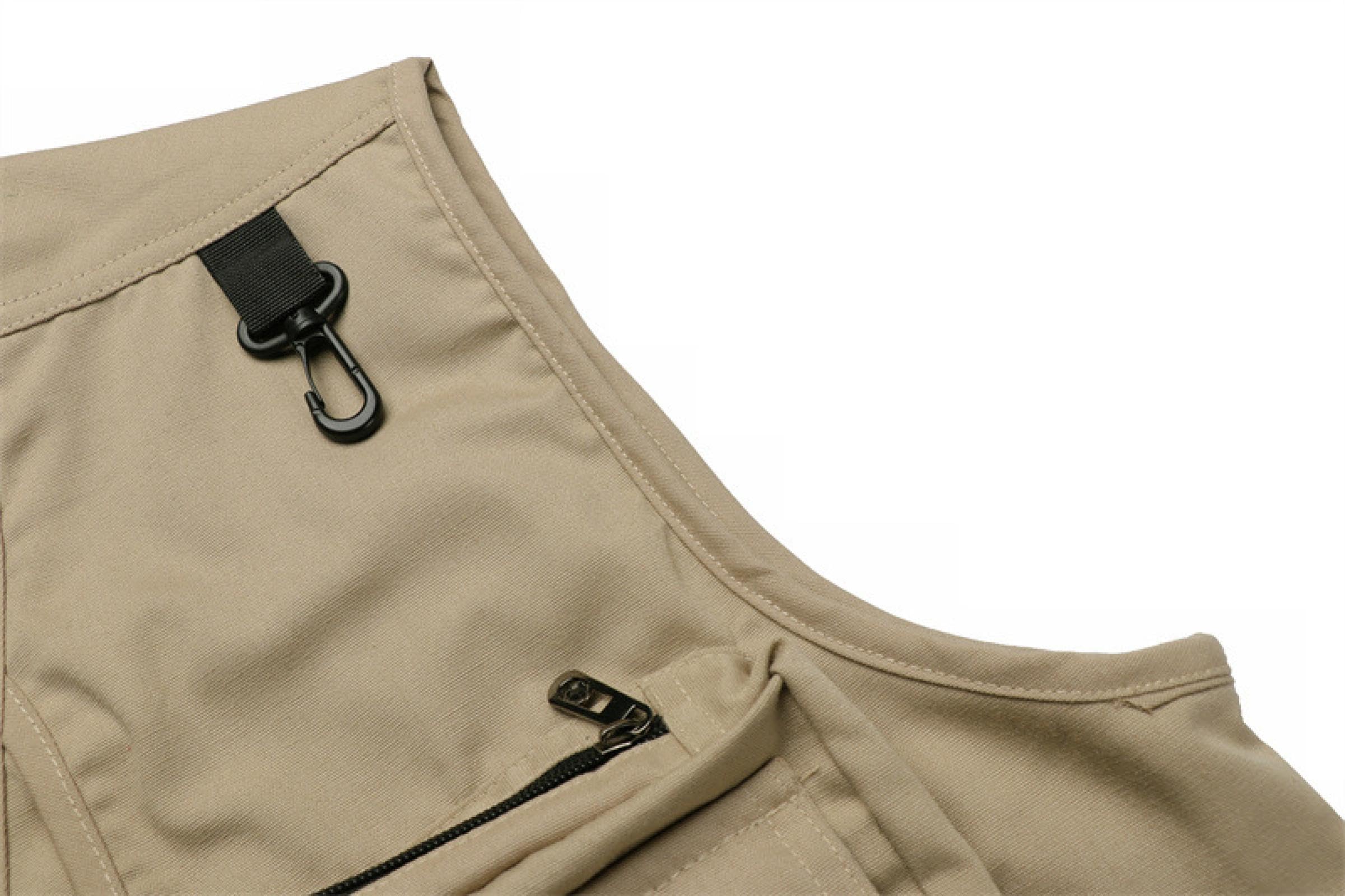 Chalecos Vest Chaleco Multibolsillos para Hombre Chaleco para Fotografía Al Aire Libre Pesca Hebilla De Cobre