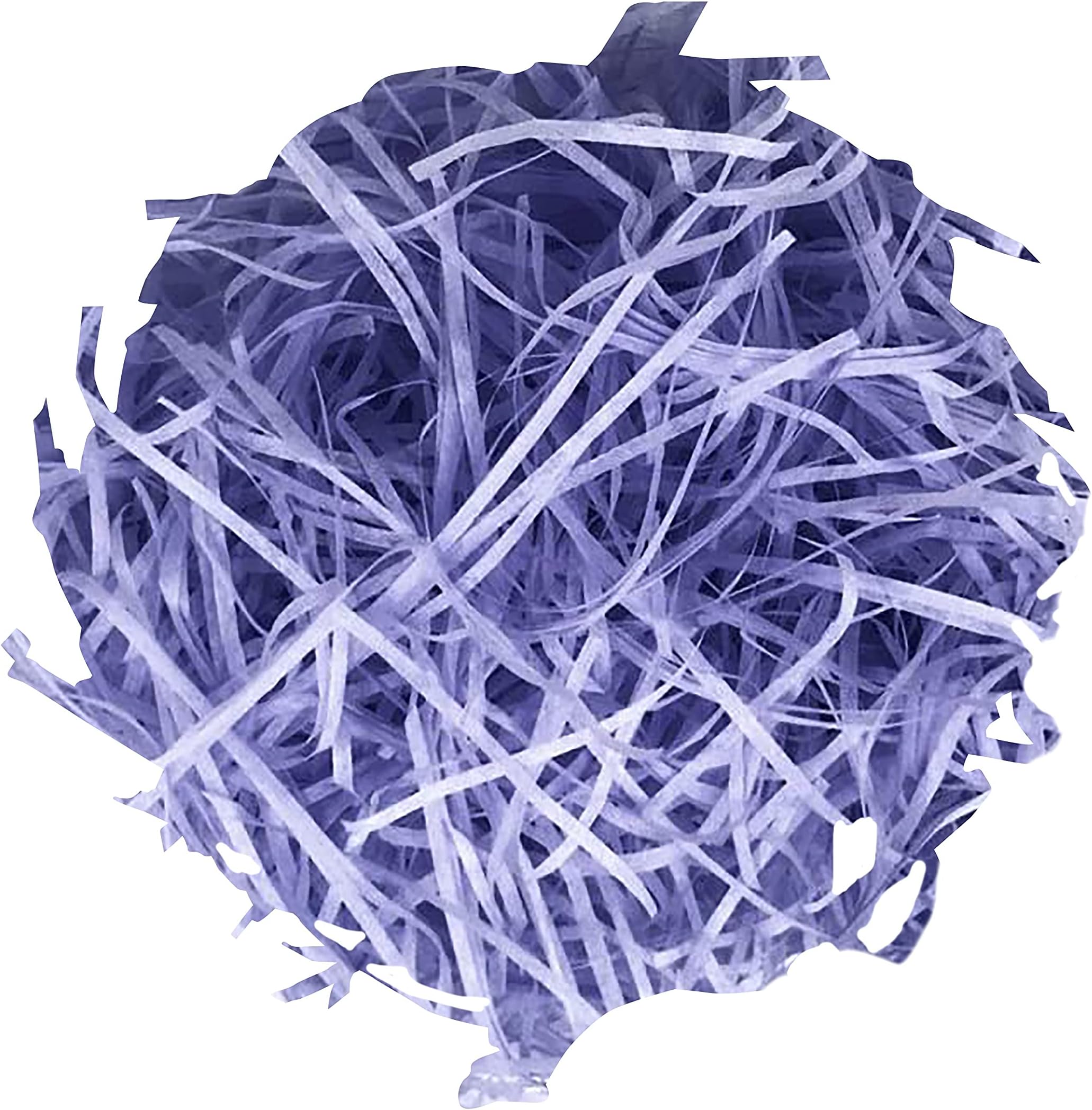 MARKQ Crinkle Cut Shredded Paper Filler for Gift Wrapping Hamper/Basket Filling, Packing Supplies (Purple)