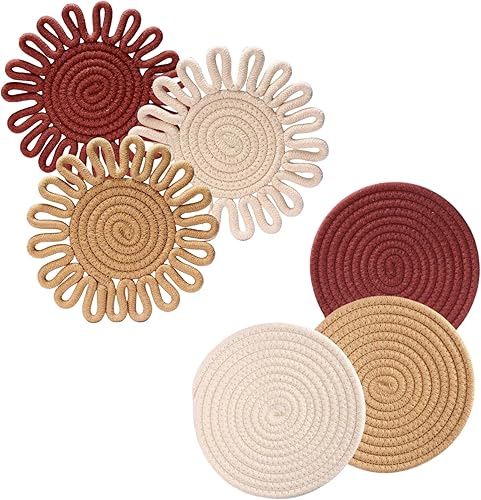 6 salvamanteles para platos calientes, salvamanteles para ollas calientes y sartenes, almohadillas calientes para cocina, almohadillas calientes 6 salvamanteles para platos calientes, salvamanteles para ollas calientes y sartenes, almohadillas calientes para cocina, almohadillas calientes