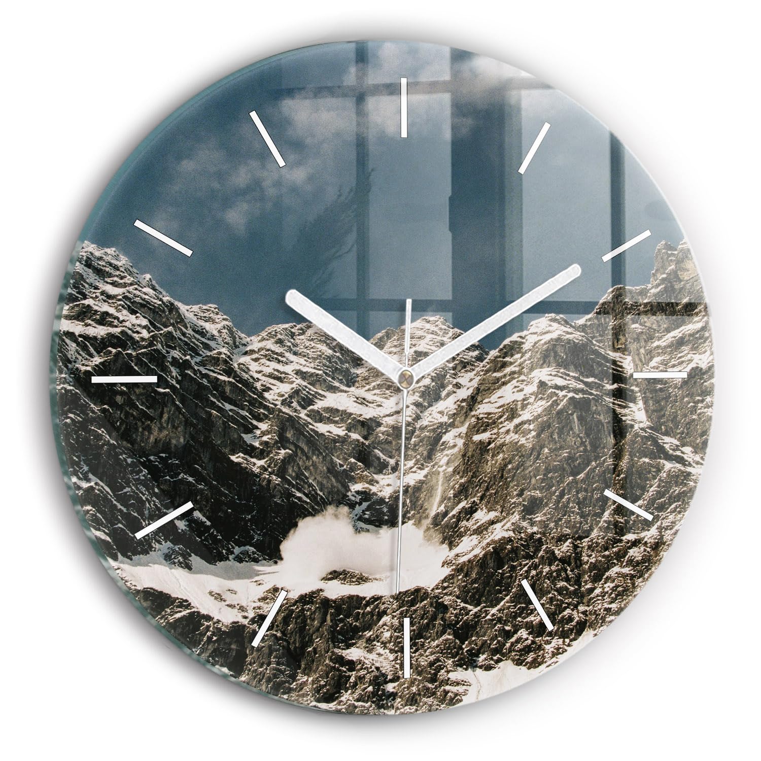 Horloge en verre Wallfluent 30 cm de qualité supérieure pour une horlogerie moderne et élégante