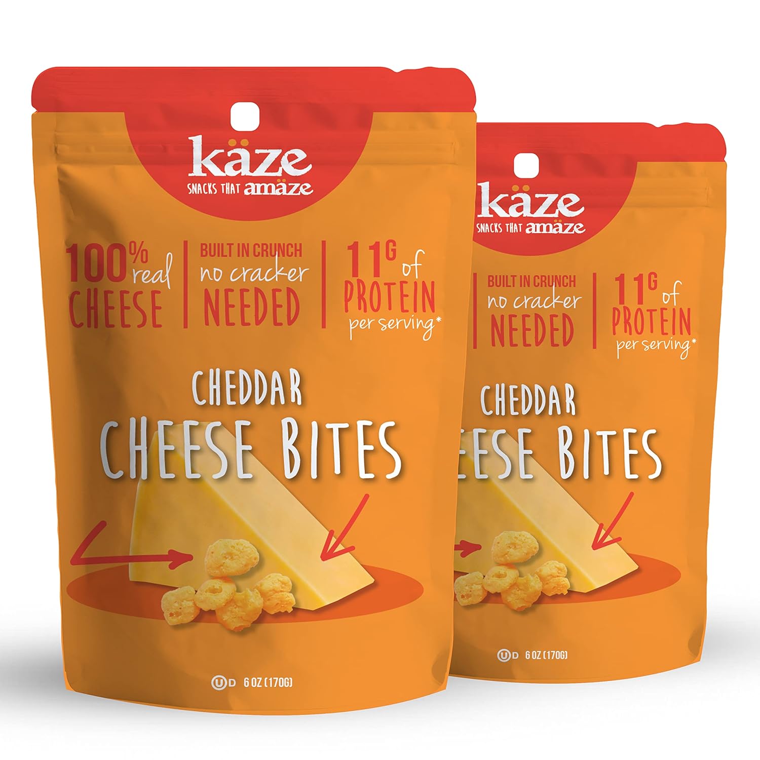 Kaze Keto Cheese Bites, Healthy & Delicious Low Carb Snacks Made with 100 Real