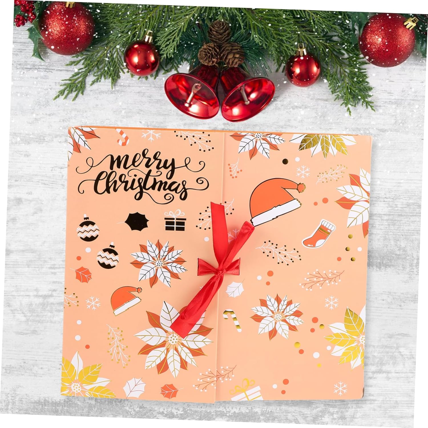 DIY Christmas Advent Calendar Boxes Sturdy Cardboard Countdown Boxes for Holiday Fun for and Party Favors