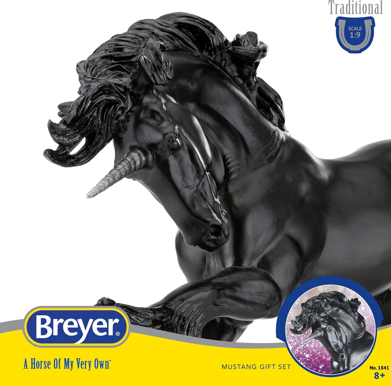 Breyer Horses Traditional Series Obsidian Horse Toy Model 19 Scale