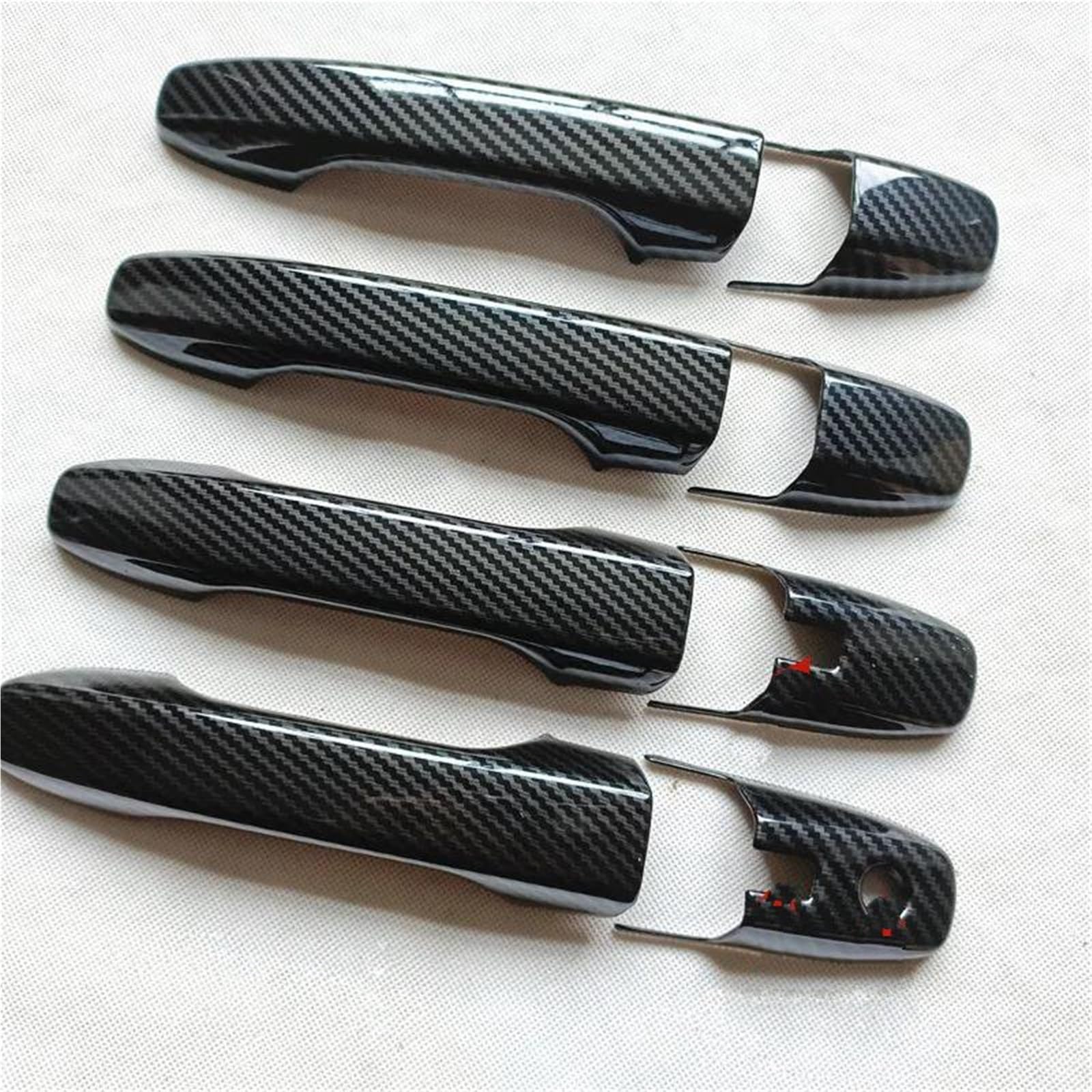 Csspdm Style2 For Toyota For Raize For Daihatsu For Rocky A200 2020-2023 Car Door Handle Cover Trim Plastic Imitation Carbon Fiber(Style2)
