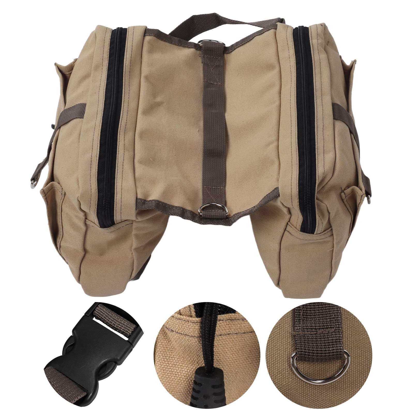 Hundesattelrucksack den Hund Zum Tragen Hunderucksackgeschirr Leichte Hunde-Camping-Satteltasche mit Taschen Outdoor-Wanderreisen