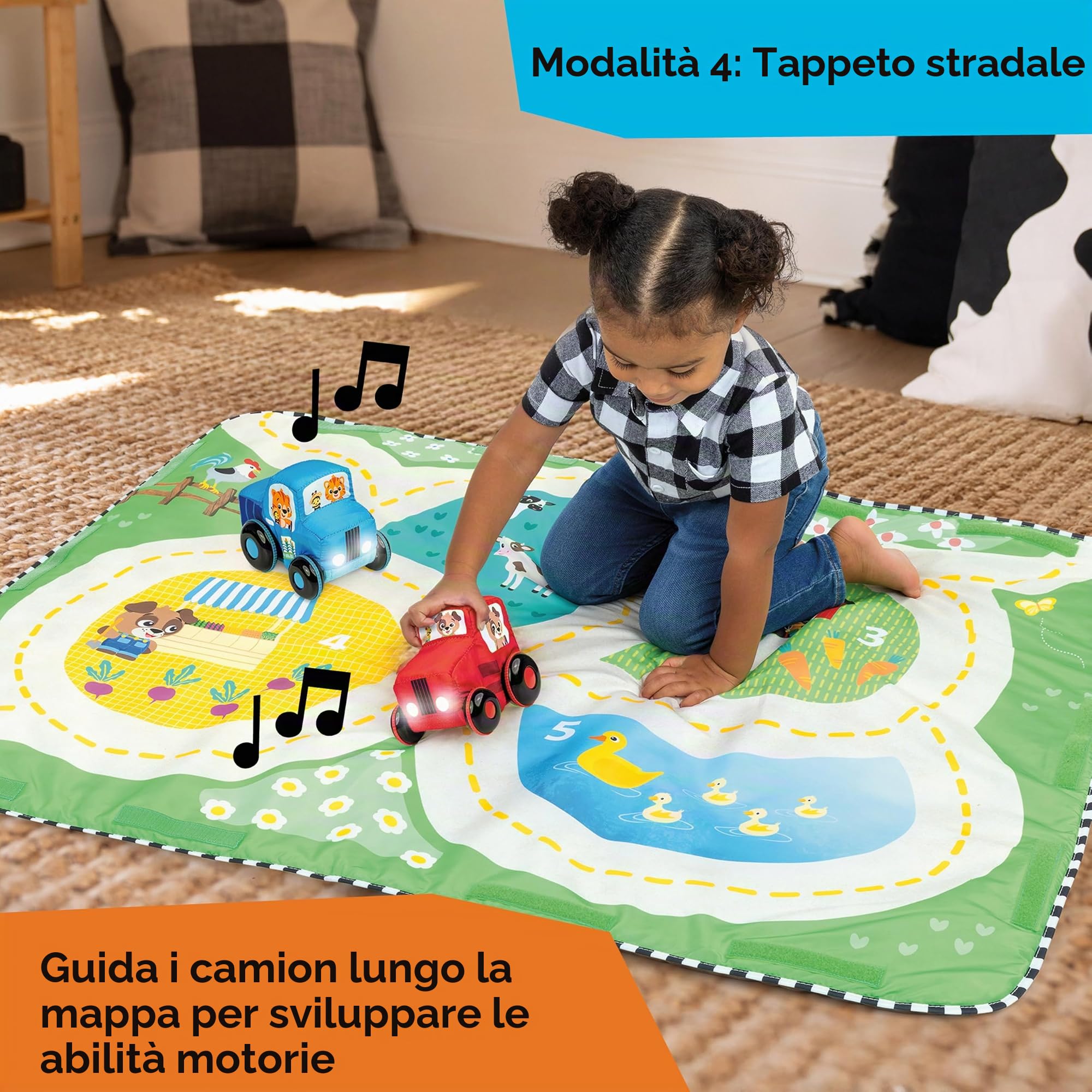 Baby Einstein, Palestrina multiattività Musicale Che cresce con Il Bambino Busy Barnyard Farm Explorers, con selezionatore di Forme, 0 Mesi-4 Anni