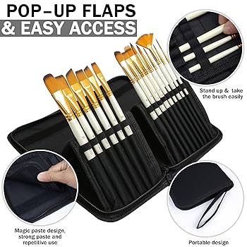 Amazon.com : DUGATO Short Paint Brush Holder & Organizer 5.4