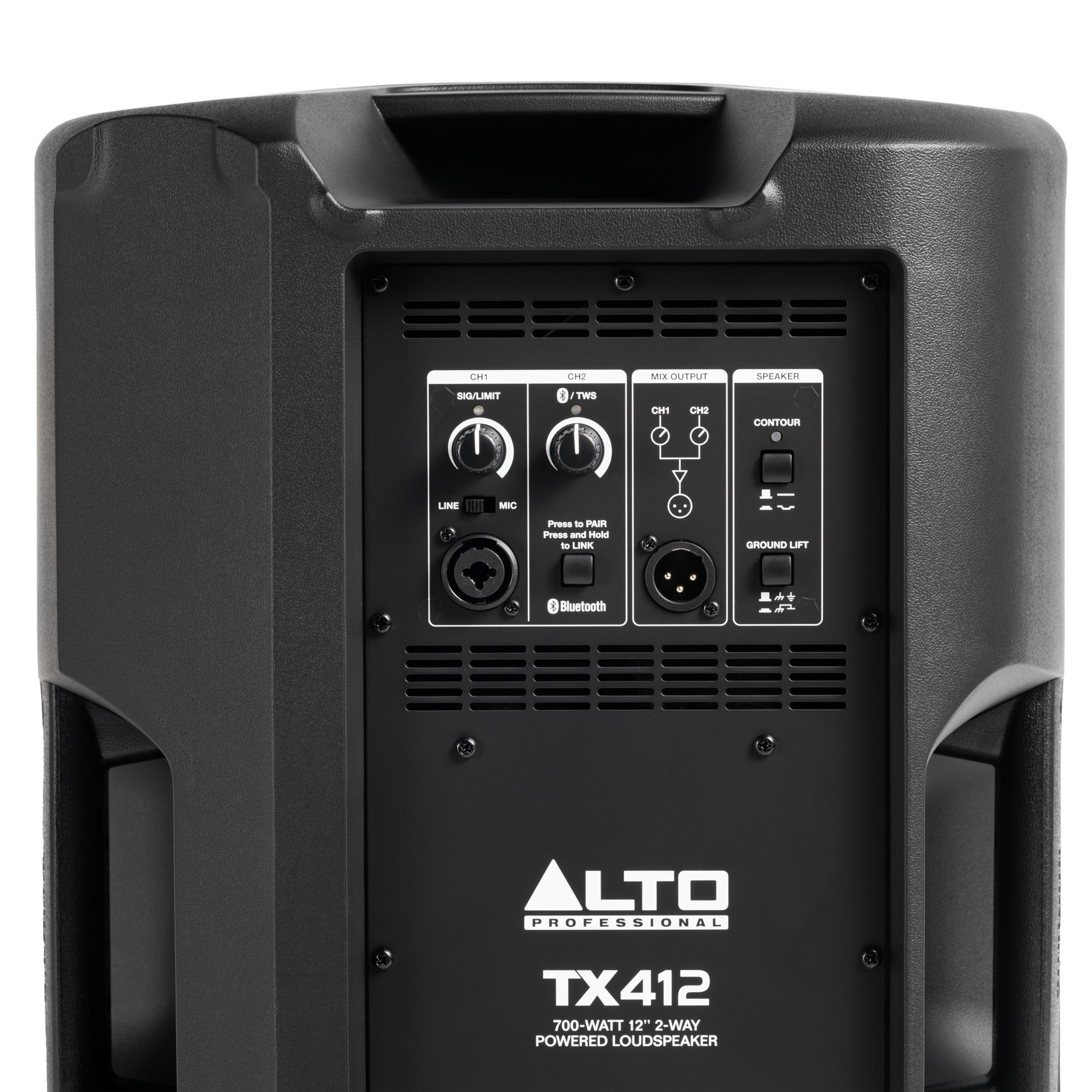 ALTO TX412 700W 12" Aktywny Głośnik PA | TWS Bluetooth, 2‑Kanałowy Mikser, Zaprojektowany dla Plenerowych Występów DJ, Zespołów, Obiektów i Prób