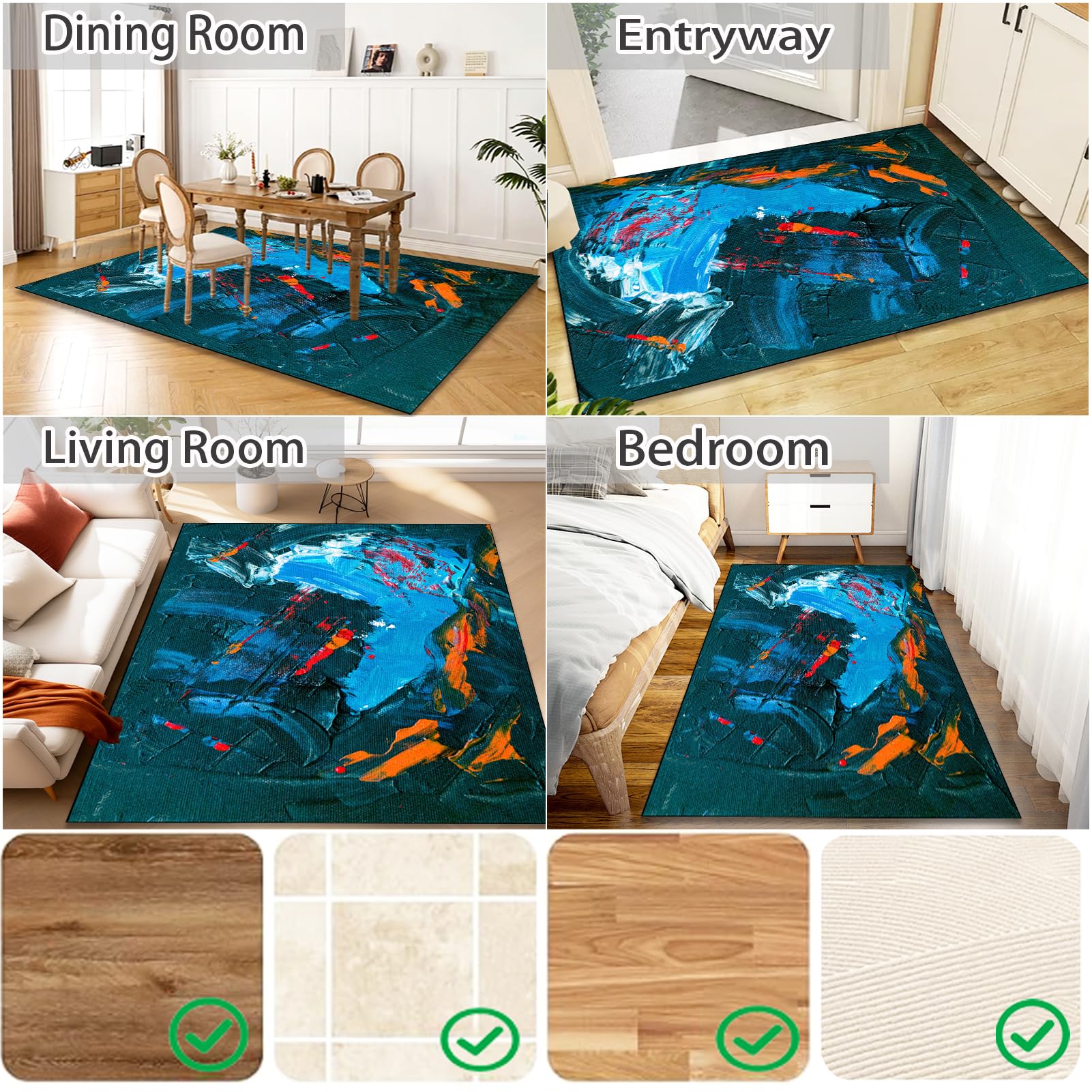 Alfombra Escritorio Suelo Antideslizante Protectora Suelo para Silla de Oficina, Alfombrilla para Silla para Suelos Duros Alfombra Silla Gaming Oficina Protectors Suelo Silla Ruedas 100 x 140 cm