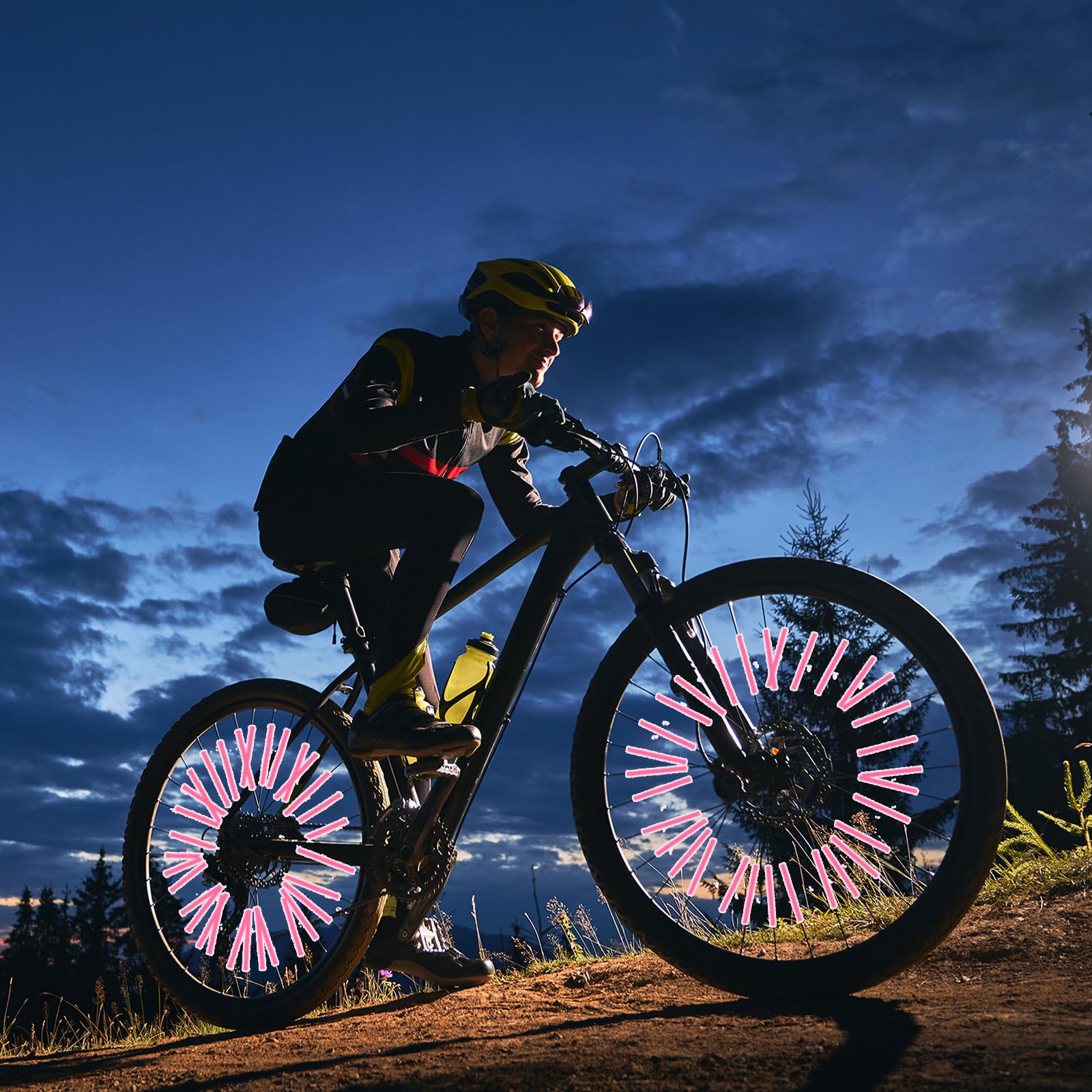 Lot De 84 Réflecteurs De Rayons Multicolores Pour Vélo – Visibilité 360°, Réutilisables, Installation Facile