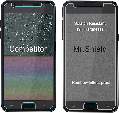 Miniatura 6 de Mr.Shield [Paquete de 3] Protector de pantalla diseñado para Samsung Galaxy J3 / J3V / J3 V (3ª generación) de 3ª generación (versión 2018) [vidrio