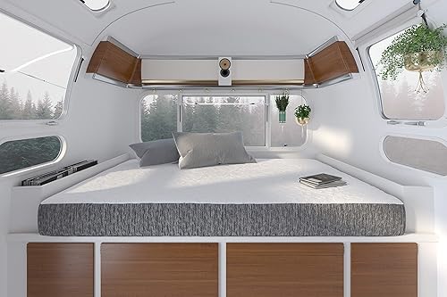 Miniatura 6 de con un tamaño King estrecho de 8 pulgadas (70 x 80 pulgadas) ahora con 2 pulgadas de espuma viscoelástica de gel de grafito para un colchón de